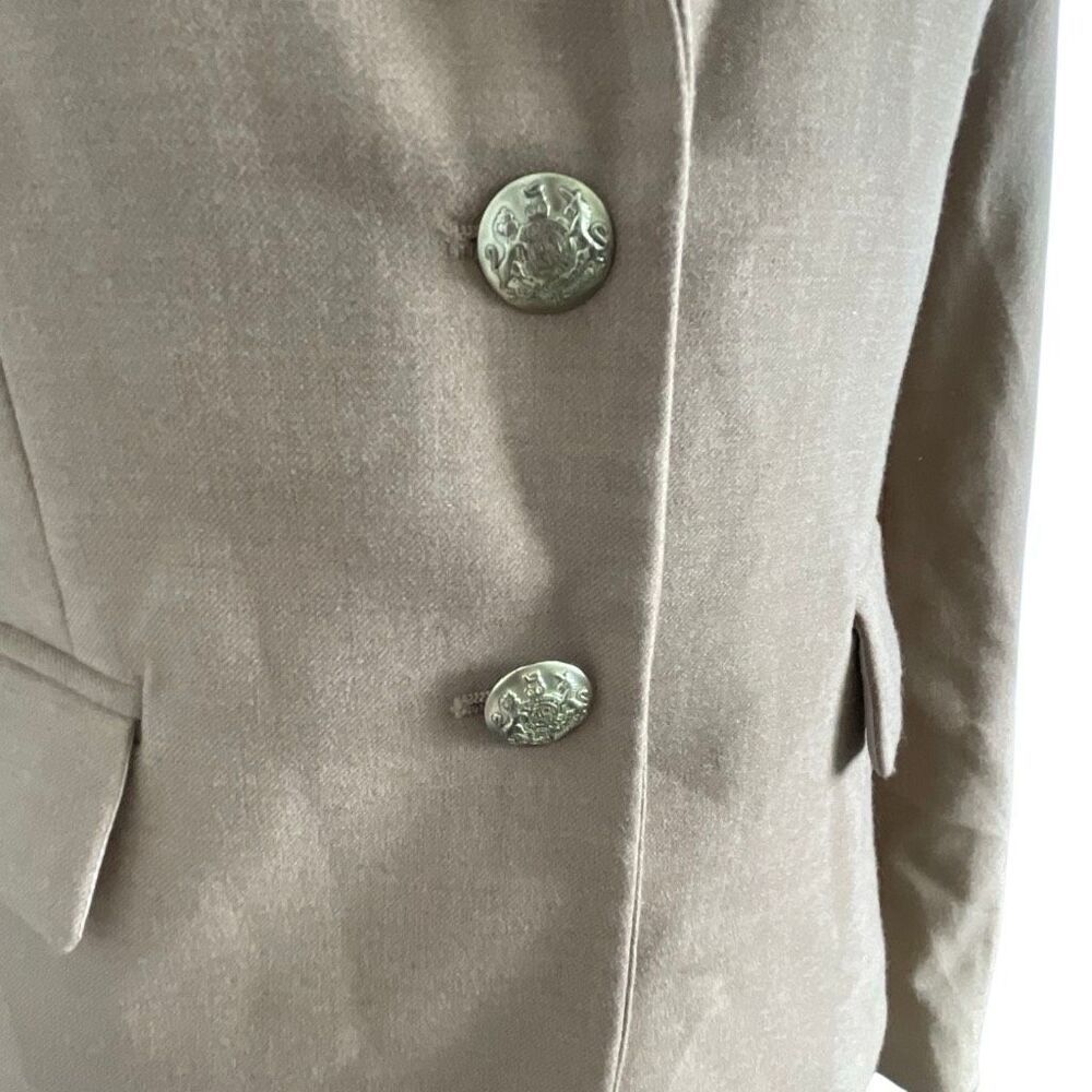 EUC! J. Crew Wool Tan Camel Schoolboy Blazer - Size 0 - Picture 10 of 12